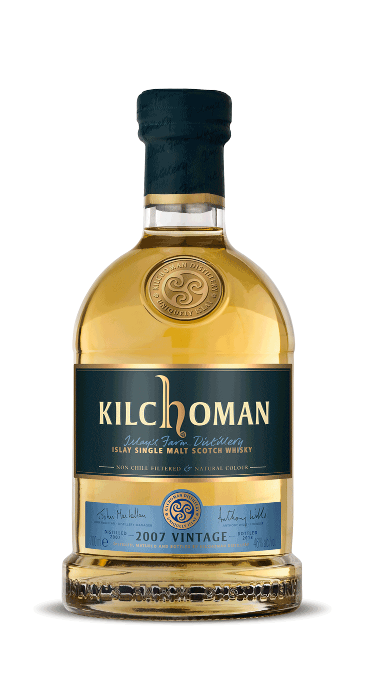 kilchoman-2007-vintage-islay-single-malt-scotch-whisky-bourbon-barrels image 1