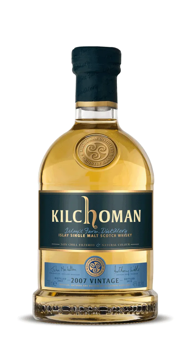 kilchoman-2007-vintage-islay-single-malt-scotch-whisky-bourbon-barrels image 1
