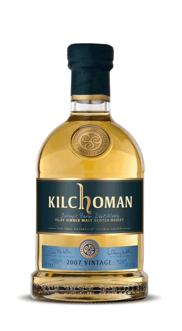 kilchoman-2007-vintage-islay-single-malt-scotch-whisky-bourbon-barrels image 1