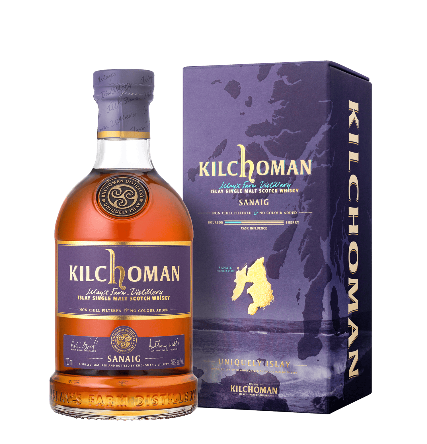 kilchoman-sanaig-islay-single-malt-scotch-whisky-70cl image 1
